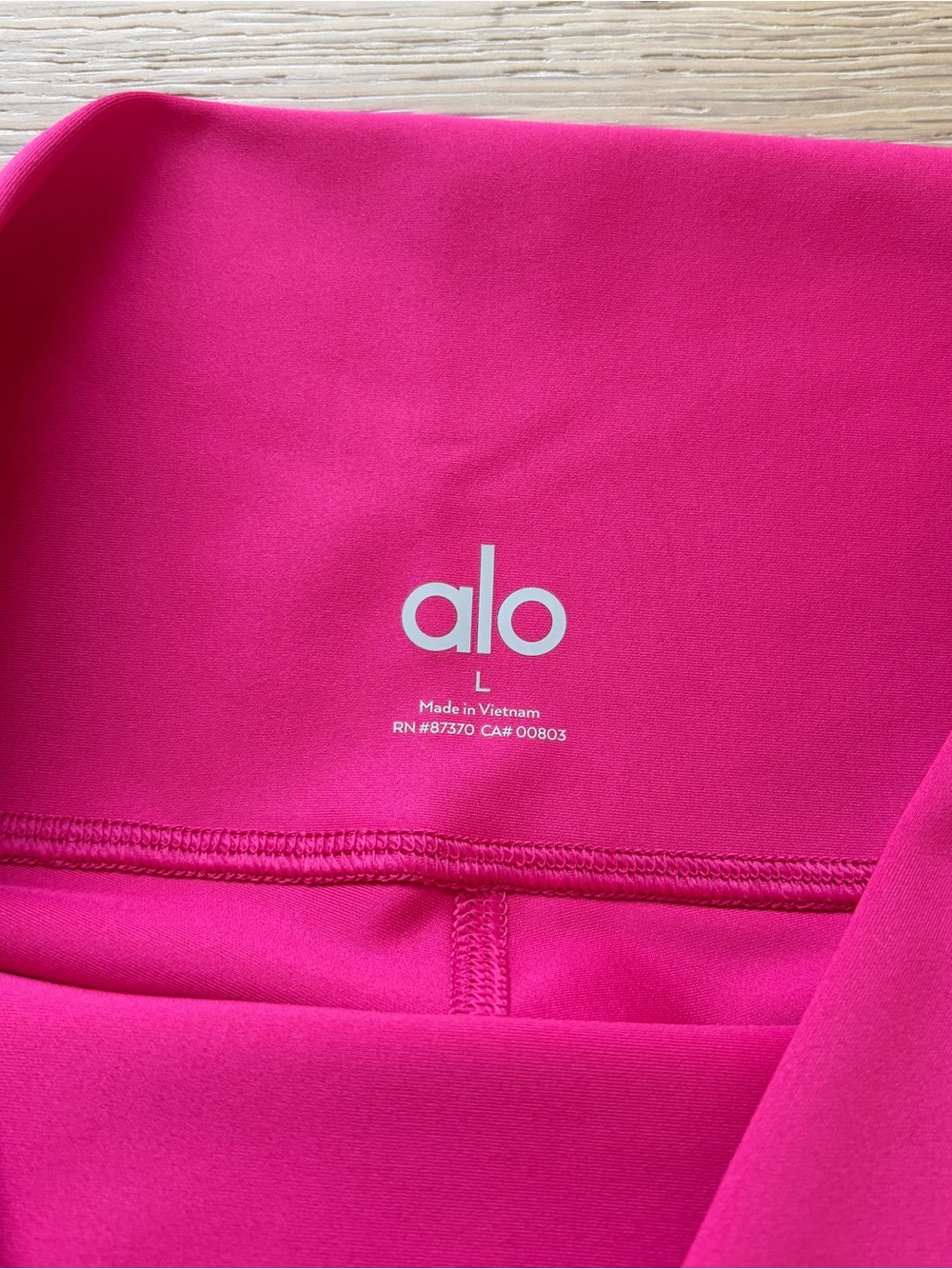 Alo Yoga 7/8 High Waist Airlift Leggings Pink Summer Crush Size L NWT*@30 - Picture 3 of 5